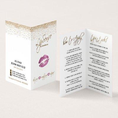 Pink and Gold Lip Instructions