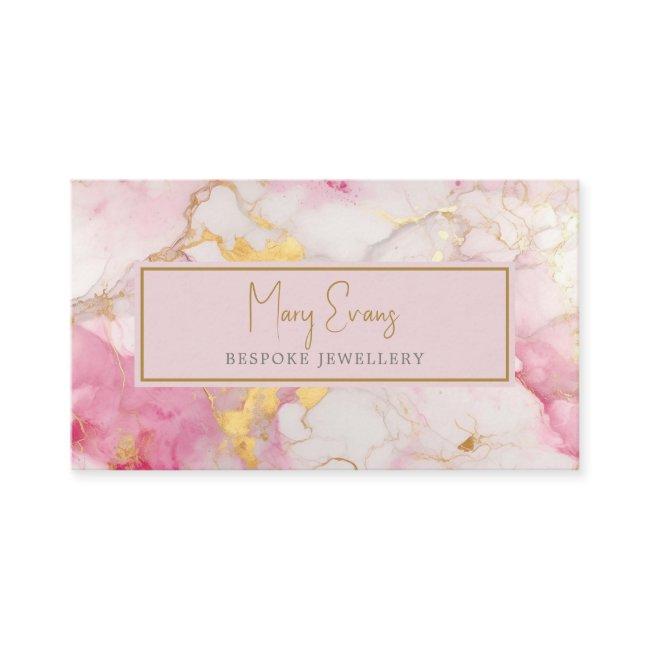Pink and gold marble effect
