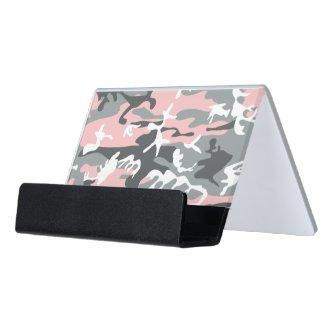Pink and Gray Camouflage, Military, Army Desk  Holder