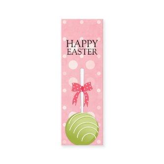 Pink and Green Cake Pops Happy Easter Tags