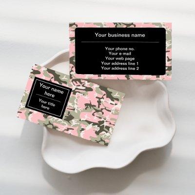 Pink and Green Camouflage, Military, Army
