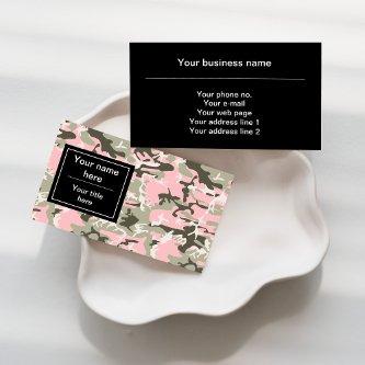 Pink and Green Camouflage, Military, Army