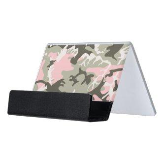 Pink and Green Camouflage, Military, Army Desk  Holder