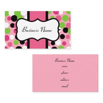 Pink and Lime Bouncing Dots
