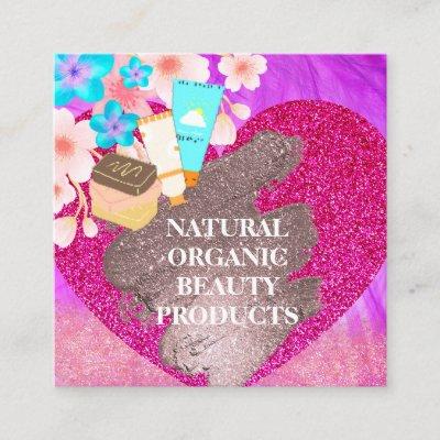 Pink And Purple Homemade Natural Skincare Products Square