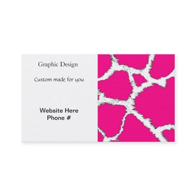 Pink and White Giraffe Pattern