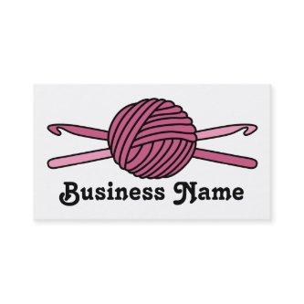 Pink Ball of Yarn & Crochet Hooks