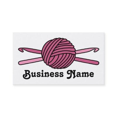 Pink Ball of Yarn & Crochet Hooks