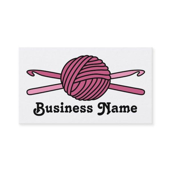 Pink Ball of Yarn & Crochet Hooks