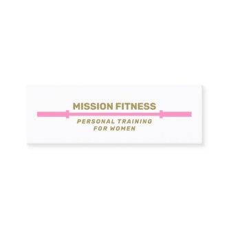 Pink Barbell Fitness Personal Trainer  Business B Mini