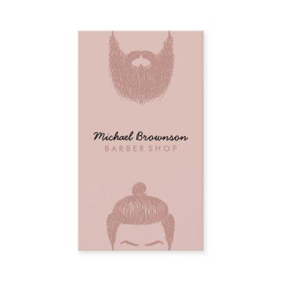 Pink barber razor shaves laser hair removal