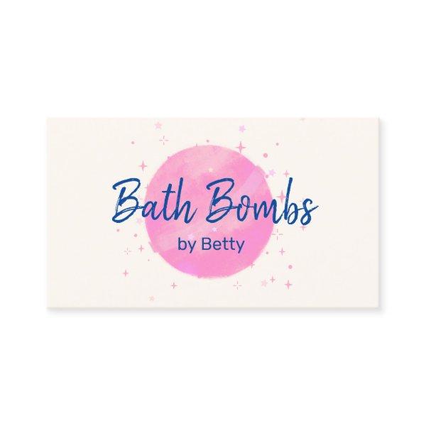Pink Bath Bombs Calling Card