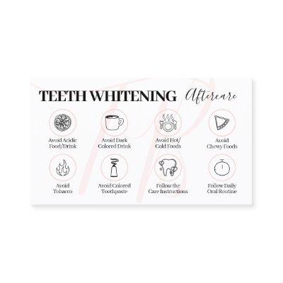 Pink Beauty Teeth Whitening Aftercare Tips