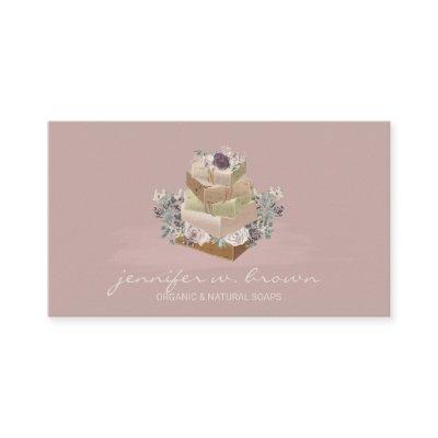 Pink Beige Floral Soap Making