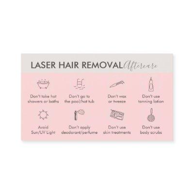 Pink Beige Laser Hair Removal Aftercare