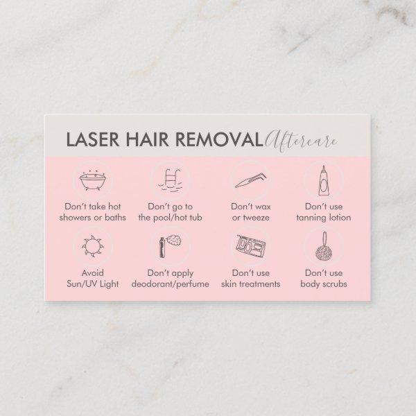 Pink Beige Laser Hair Removal Aftercare