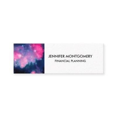 Pink & Blue Galaxy Nebula & Stars Abstract Mini
