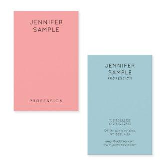 Pink Blue Modern Simple Elegant Template