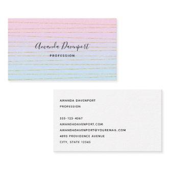 Pink Blue Pastel Gradient with Gold Lines