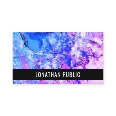 Pink Blue Purple Modern Abstract Art Elegant