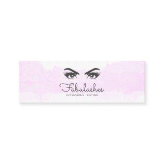 Pink Blush White Makeup Artist Eyelash Service Mini