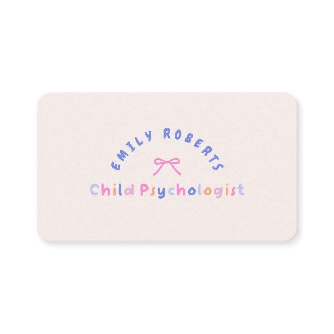 Pink Bow, Child Psychologist