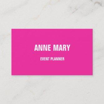 Pink Bright Colorful Wedding Event Planner Custom