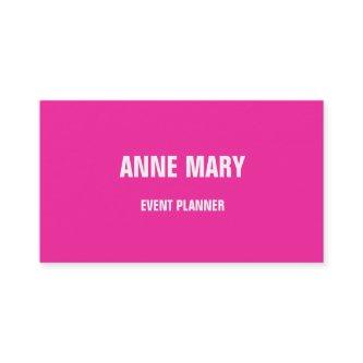 Pink Bright Colorful Wedding Event Planner Custom