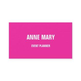 Pink Bright Colorful Wedding Event Planner Custom