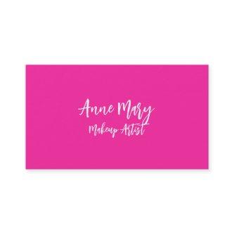 Pink Bright Makeup Artist Beauty Hair Salon Girly