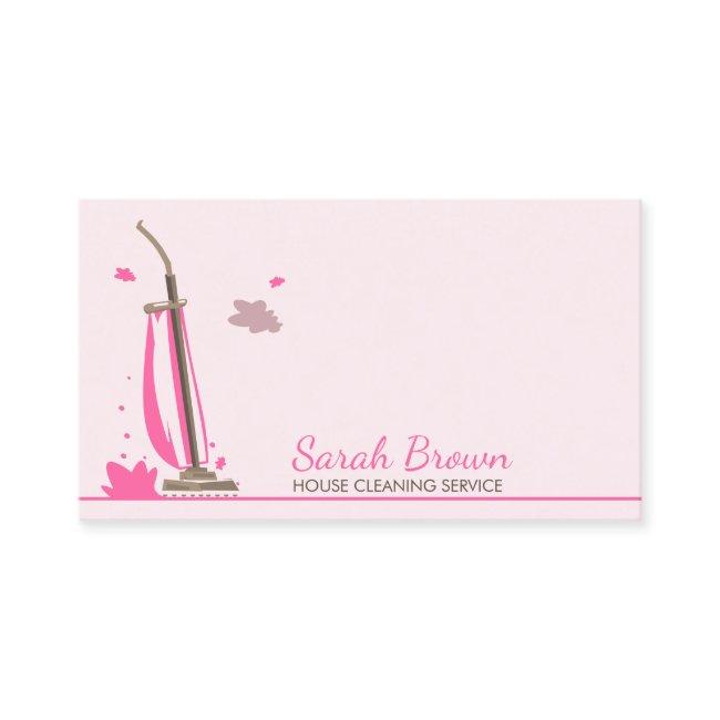 Pink Brown Scheme Vacuum Cleaner House Cleaning