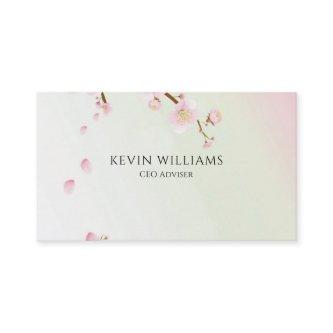 Pink cherry blossom background