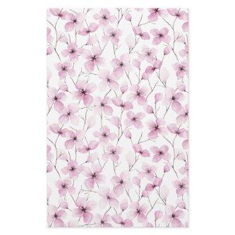 Pink Cherry Blossom Soap Wrap Paper Sheet