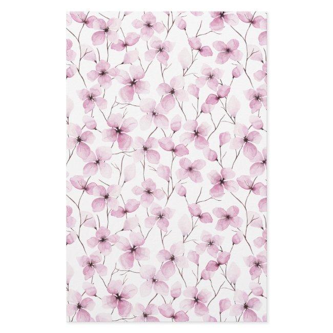Pink Cherry Blossom Soap Wrap Paper Sheet