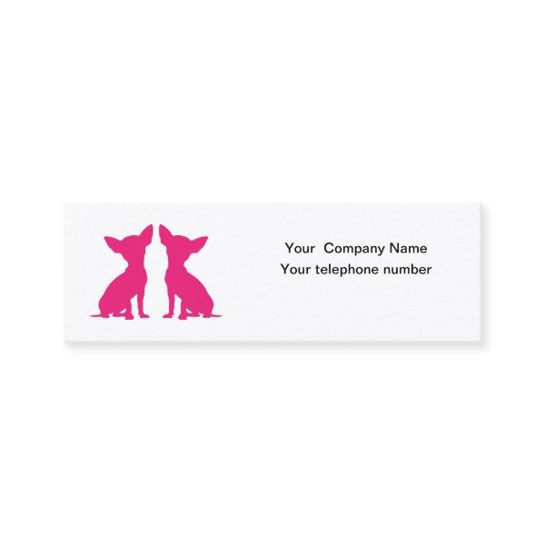 Pink Chihuahua dog cute silhouette