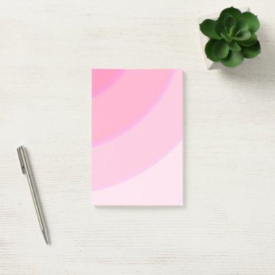 Pink Circular Swirls ombre  Post-it Notes