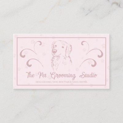 Pink Classy Style Pet Dog Golden Retriever
