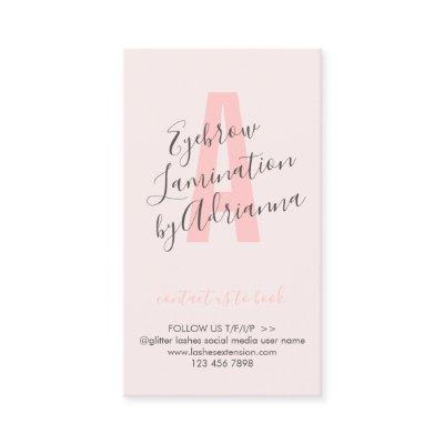 Pink Color Lamination Aftercare Advices