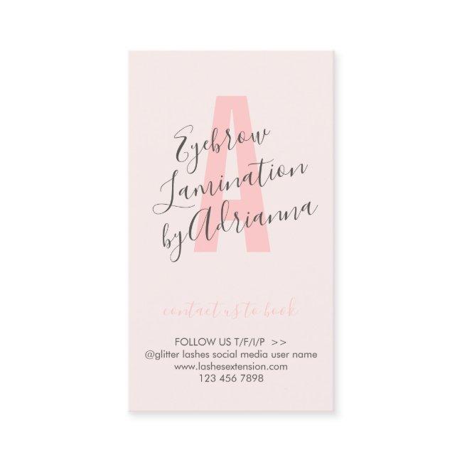 Pink Color Lamination Aftercare Advices