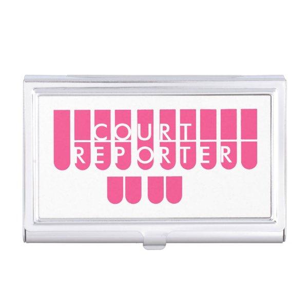 Pink colored court reporter  case