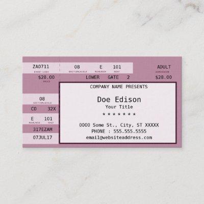 pink concert ticket