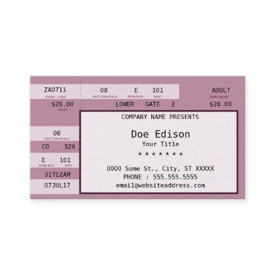 pink concert ticket