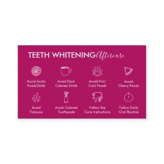 Pink Dark Teeth Whitening Aftercare Tips