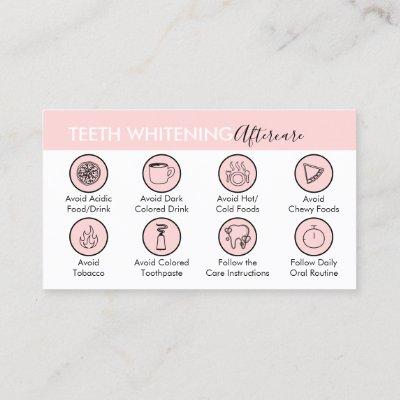 Pink Dentist Teeth Whitening Aftercare