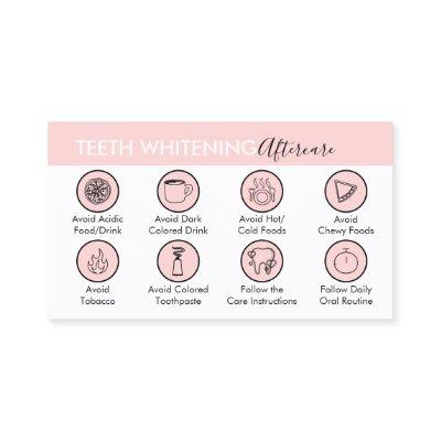 Pink Dentist Teeth Whitening Aftercare