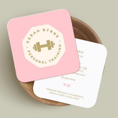 Pink Emblem Personal Trainer Training Square