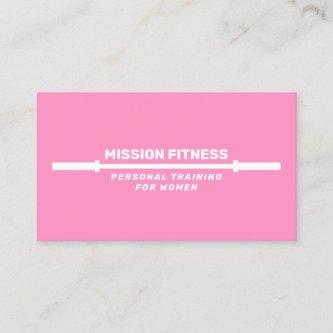 Pink Female Fitness Personal Trainer  Business