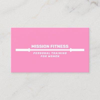 Pink Female Fitness Personal Trainer  Business