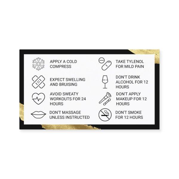 Pink Filler Aftercare Card