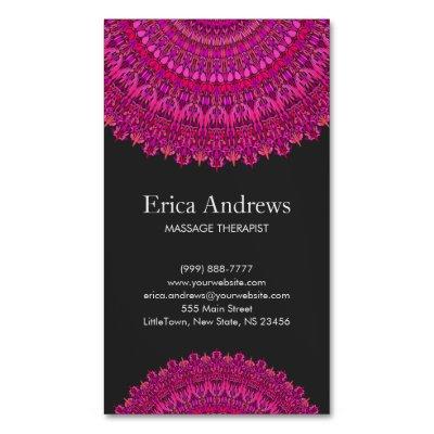 Pink Floral Mandala Ornament  Magnet